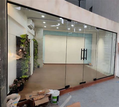 Mm Toughened Glass Door At Rs Sq Ft Toughened Glass Door In