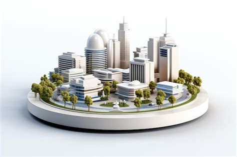 Premium Ai Image 3d Icon City Building