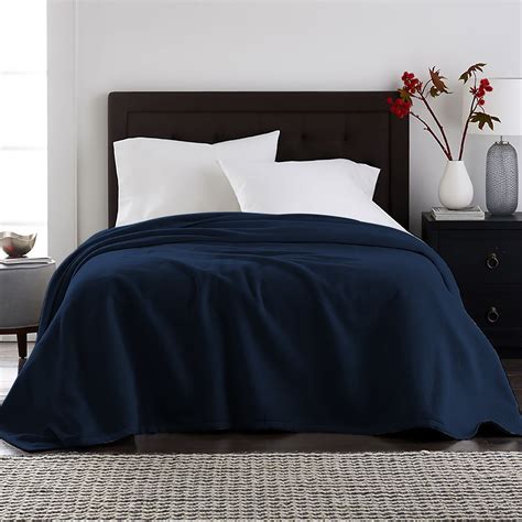 Velvet Plush Blanket Navy Fullqueen 86x86