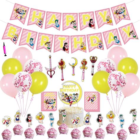 Sailor Moon Party Sailor Moon Birthday Happy Birthday Lettering