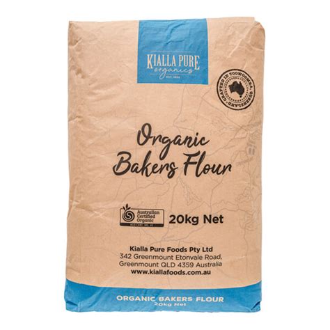 Organic Bakers Flour 20kg Kialla Pure Foods