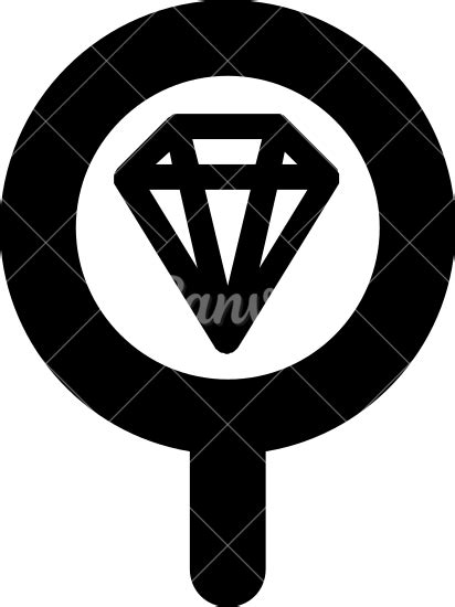 Diamond Glyph Icon 素材 Canva可画