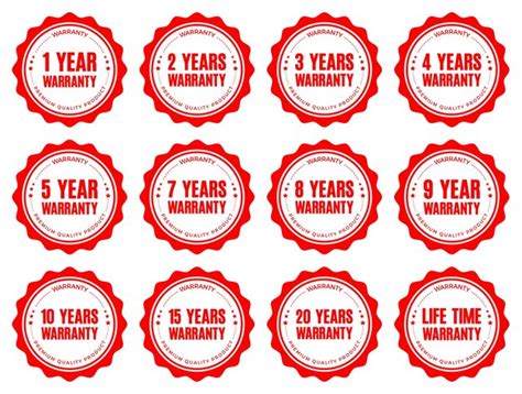 Premium Vector Year Warranty Rubber Stamp Vector Illustration