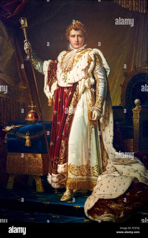 Napoleon I Kaiser Der Franzosen In Krönung Regalia Francois Gerard