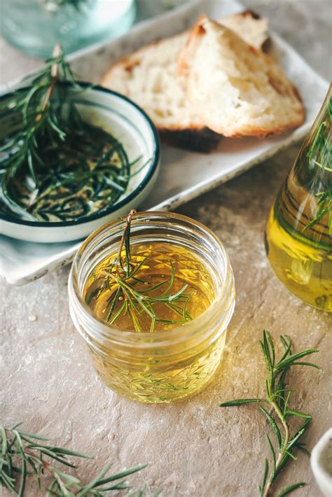 Rosemary Garlic Infused Oil Easy Condiment Playful Cooking