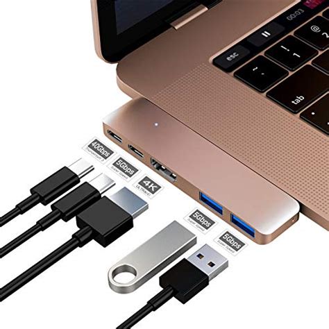 Purgo Mini Adaptador USB C Hub Dongle Para MacBook Air 2022 2018