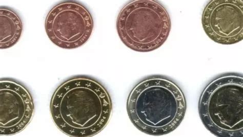 Belgium Coins X Set Euro New Unc To Cent Unc From Rolls All