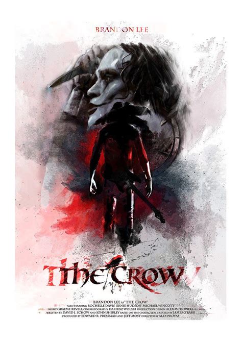 Pin de Jeanne Loves Horror en The Crow Póster de cine Crow