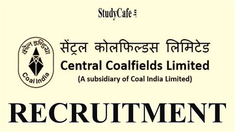 Central Coalfields Recruitment 2022 Check Post Eligibility Details