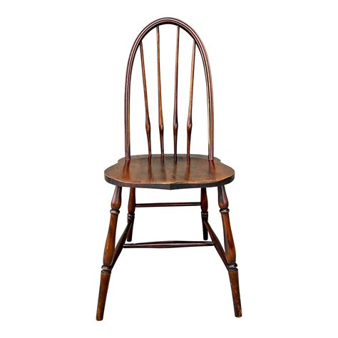 Vintage 1900s Wood Bow Back Windsor Chair Chairish