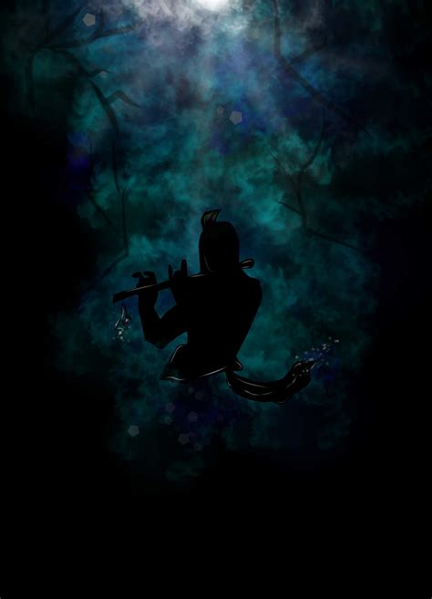 Krishna Shadow Wallpaper | iphonekrishnawallpaper.in