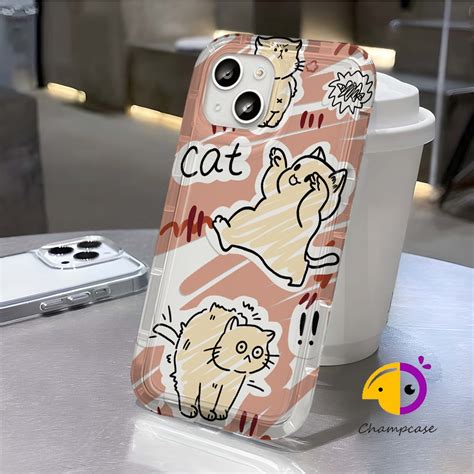 Jual Casing Ponsel Kantung Udara Kucing Dan Anjing Lucu Cocok Untuk