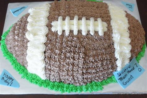 Easy Football Birthday Cake