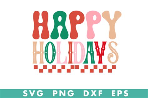 Happy Holidays Svg Graphic By Craftsvg · Creative Fabrica