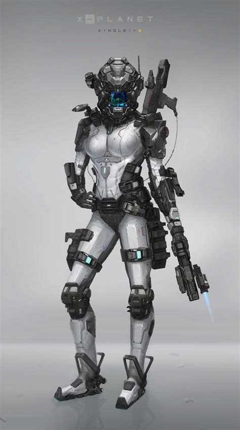 Artstation Special Force Female Xinglei Xuan Female Cyborg Female