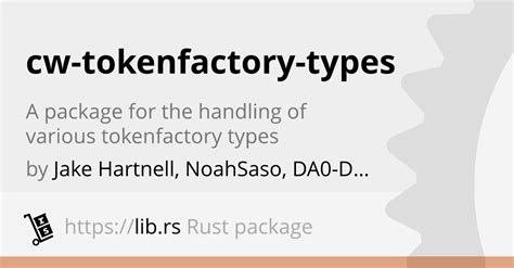 Cw Tokenfactory Types Unregulated Finances In Rust Lib Rs