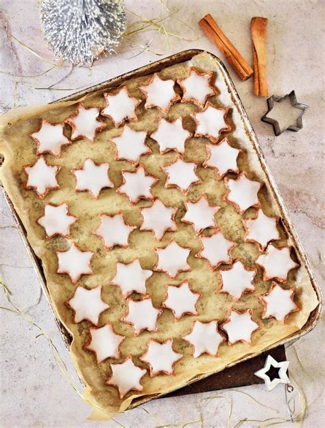 Zimtsterne Cinnamon Stars Vegan Christmas Cookies Elavegan