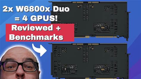 Amd W6800x Duo Benchmarks And Review For The Apple 2019 Mac Pro Youtube