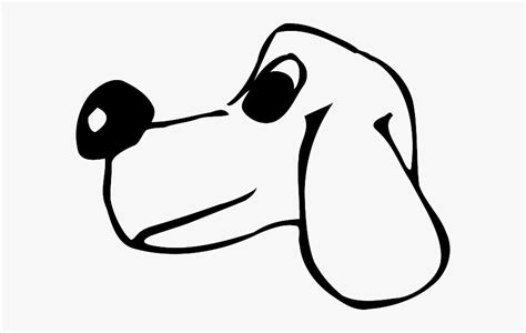 Cartoon Animals, Head, Outline, Drawing, Silhouette, - Cartoon Dog Face ...