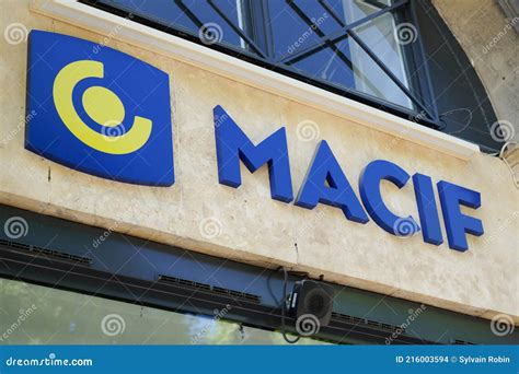 Macif Logo Text And Brand Sign Front Of French Office Mutual Insurance