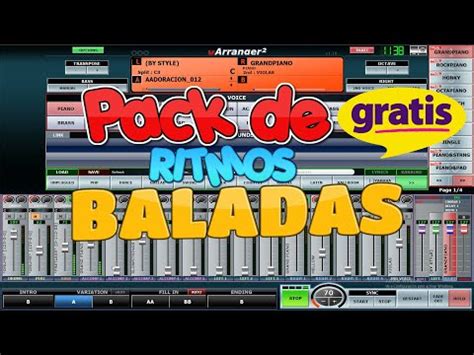 Ritmos Gratis Pack Baladas Para Teclado Yamaha Youtube