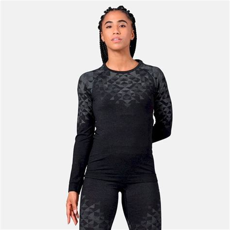 Odlo Kinship Performance Wool Warm L S Maillot Thermique Femme Hardloop