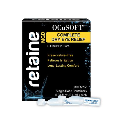 Ocusoft Retaine Mgd Lubricant Eye Drops Single Dose Containers 30ct