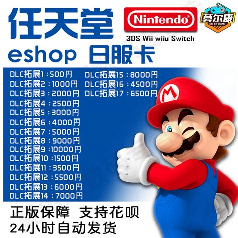 Switch点卡日区ns点卡switch日服任天堂点卡充值卡eshop点数点券会员月季年预付卡9000 5000 3000 1000 虎窝淘