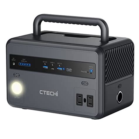 CTECHi Portable Power Station 300W With LiFePO4 Battery 299Wh Solar