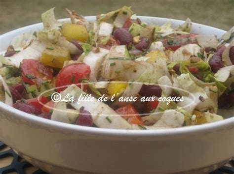 La Fille De L Anse Aux Coques Salade Dendives Et De Haricots Rouges