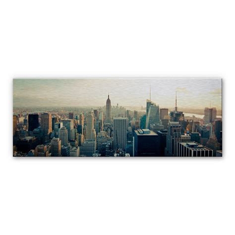 Alu Dibond Bild Skyline Von New York City Panorama