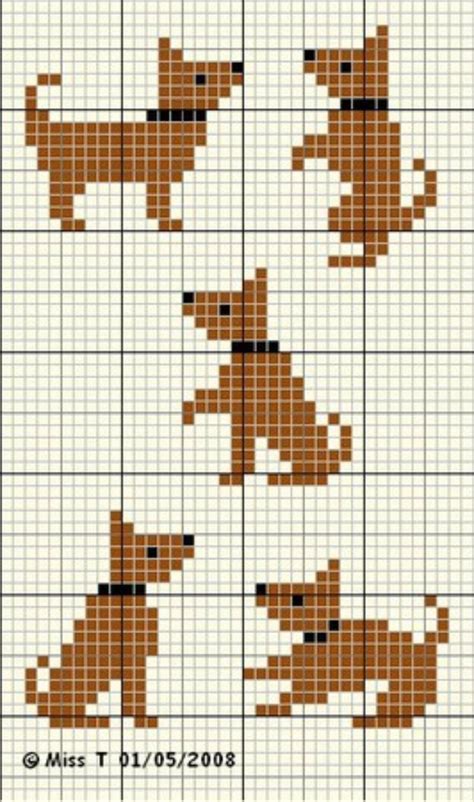 Free dog cross stitch charts – Artofit