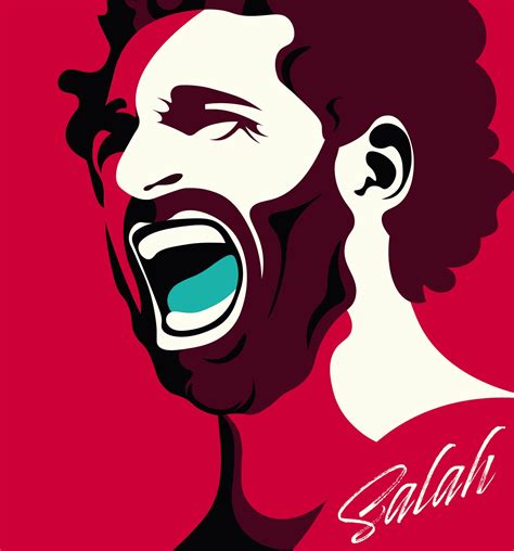 Mo Salah Liverpool Football Pop Art Style Print With Frame Etsy