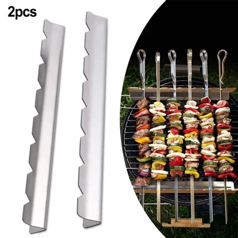 Porte Brochette Universel Extensible Pour Barbecue Pour Grils En Acier