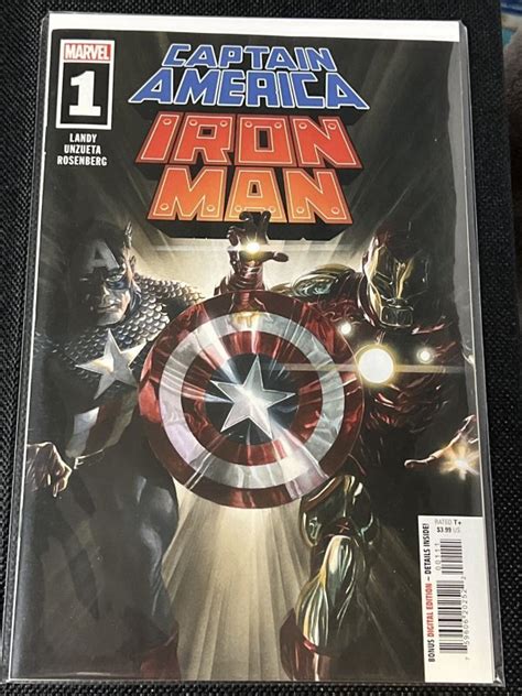 Captain America Iron Man 1 NM Marvel Alex Ross Never Read Comic