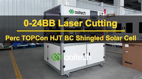 Solar Cell Cell Laser Cutting TOPCon 10bb 16bb 20bb Solar Panel Making