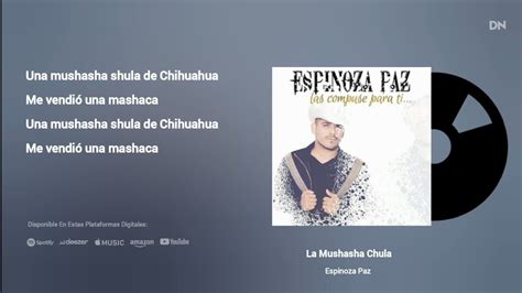 Espinoza Paz La Mushasha Shula Letra Youtube