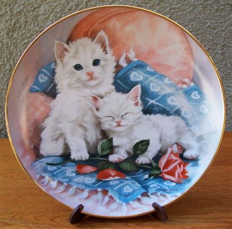 Franklin Mint Purrfectly Precious Plate By Brian Walsh