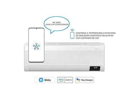 Ar Condicionado Split Hi Wall Samsung Wind Free Pro Energy 9000 Btus Frio Inverter Wi Fi