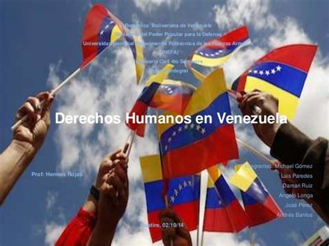 Derechos Humanos En Venezuela Grupo 2