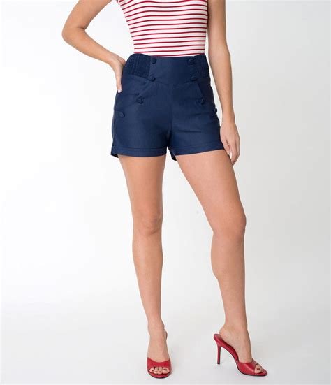 Pin Up Shorts High Waisted And Sailor Shorts Unique Vintage