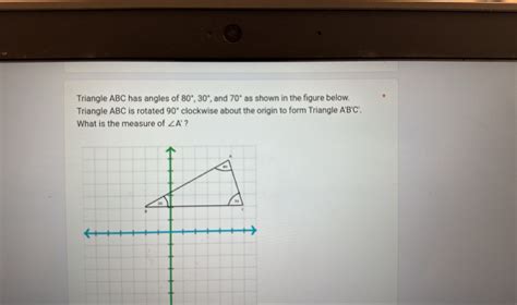 Solved Triangle Abc Has Angles Of And As Shown In The