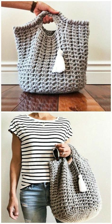 Tejes A Crochet Haz Estos Bolsos Para Vender Manualidades Eli