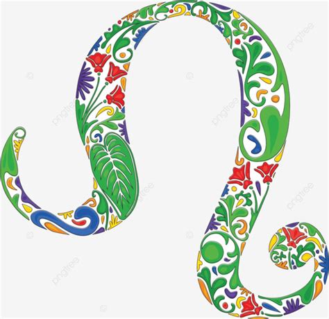 Leo Zodiac Sign Vintage Illustration Leo Vector Vintage Illustration