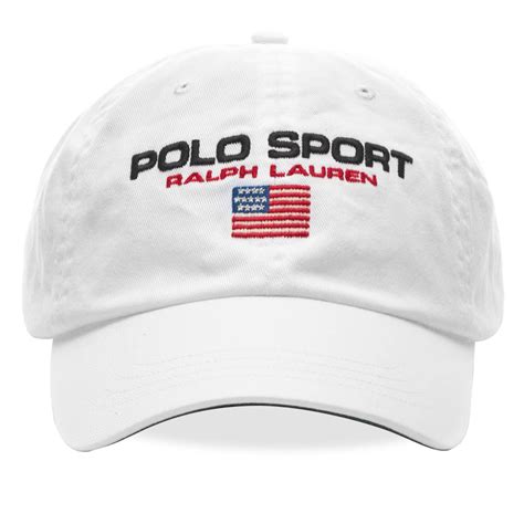 Polo Ralph Lauren Sport Baseball Cap Pure White End