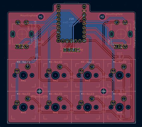 PCB & Schematic Review: 8 Key RP2040 Zero Macropad : r/PrintedCircuitBoard