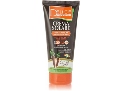 Delice Solaire Crema Solare Spf 20 Formato Da 200ml Alla Carota Nera