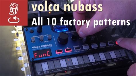 Korg VOLCA NUBASS All 10 Factory Patterns No Talking Superbooth