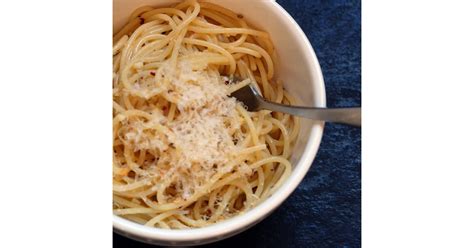 Spaghetti With Garlic Olive Oil And Chili Flakes Recipe Popsugar Food