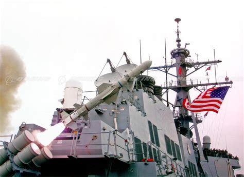 Boeing Images Agm 84d Harpoon Anti Ship Missile Fired From Uss Decatur